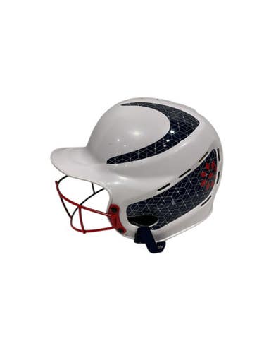 Used RIP-IT SOFTBALL HELMET Batting Helmet w/Mask White M/L 11847-S000030493