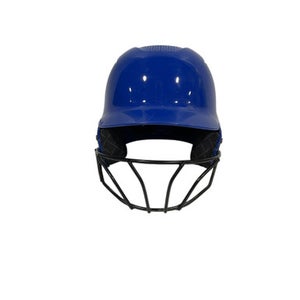 Used Evoshield HELMET Batting Helmet w/Mask Royal Blue MD 11847-S000030484