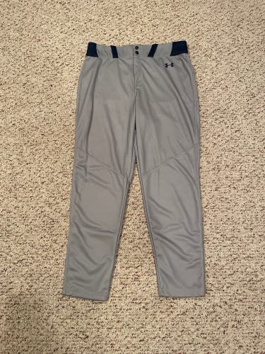 Gray Men's Large Adult Under Armour Game Pants (New)