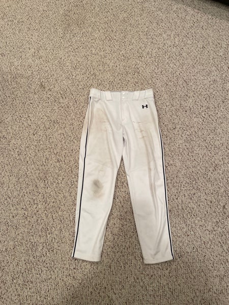 White Men's Large Adult Under Armour Game Pants (Used)