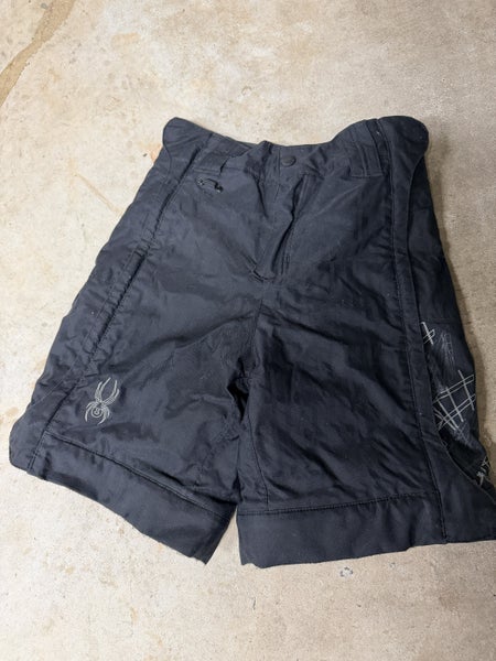 Youth Size 10 Spyder Ski Training Shorts, Full Zipper Sides for Easy On/Off Race Suit!