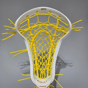 New STX Exult Pro Girls Lacrosse Head Yellow Flex Pocket