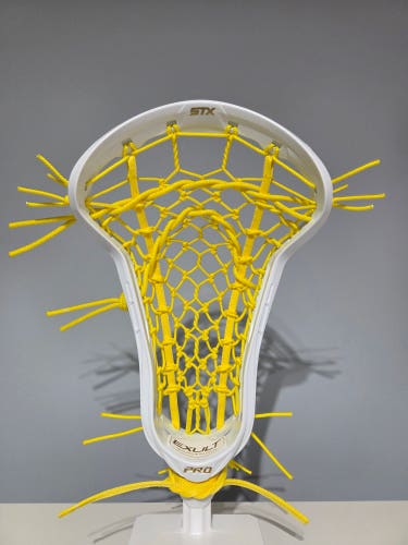 New STX Exult Pro Girls Lacrosse Head Yellow Flex Pocket