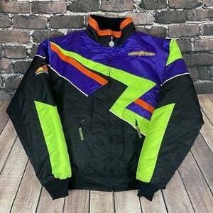 Vintage Arctic Cat Snowmobile Ski Jacket 2 in 1 Zipout Winter Coat Men's LT