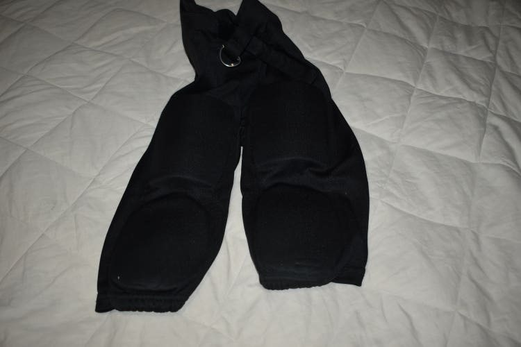 Augusta Sportswear Integrated Football Pants, Black, Youth Small