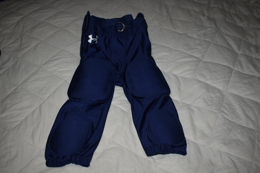 Under Armour Integrated Compression Football Pants, Blue, Youth Large