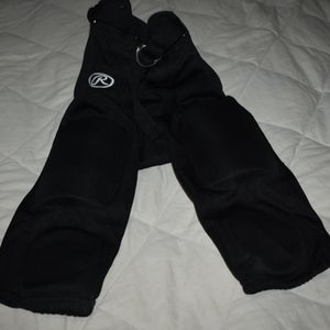 Riddell Integrated Football Pants, Black, Youth Small