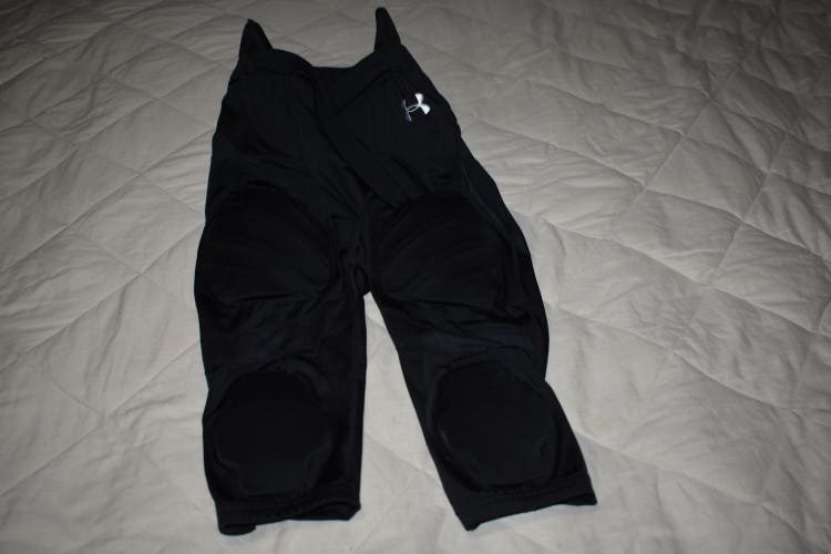 Under Armour Integrated Compression Football Pants, Black, Youth XL