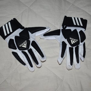 Adidas Football Gloves, Black/White, Youth Medium - Great Condition!