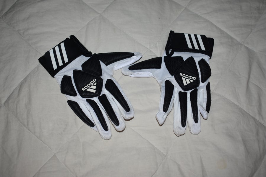 Adidas Football Gloves, Black/White, Youth Medium - Great Condition!