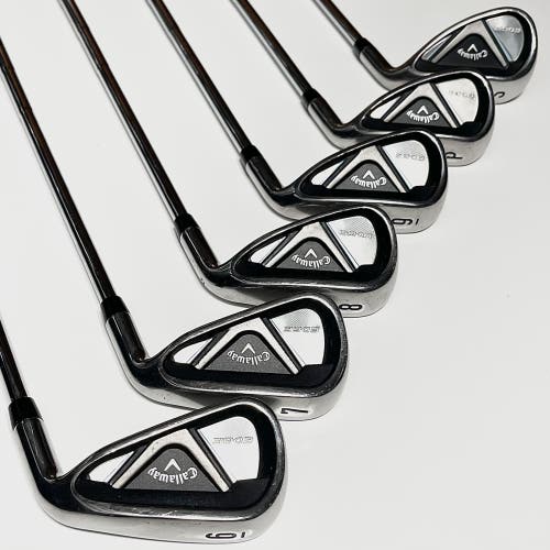 Callaway Edge Iron Set 6-9, PW, SW Right Handed Regular Flex Steel Shafts