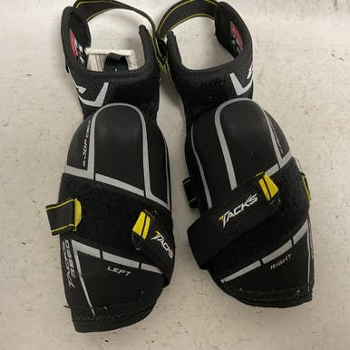 Used CCM TACKS 9550 Junior Elbow Pads Black And Yellow LG 11855-S000193308