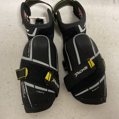Used CCM TACKS 9550 Junior Elbow Pads Black And Yellow LG 11855-S000193308