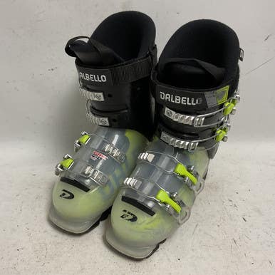 Used Dalbello MENACE GW Boys DH Ski Boot Black And Neon Green 225 MP - J04.5 - W5.5 11855-S000193297