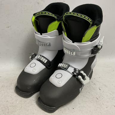 Used Head Z2 Boys DH Ski Boot Grey And White 225 MP - J04.5 - W5.5 11855-S000193286