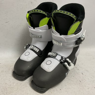 Used Head Z2 Boys DH Ski Boot Grey And White 225 MP - J04.5 - W5.5 11855-S000193286