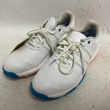 Used Adidas GV9665 Womens Golf Shoes White And Royal Blue Senior 6.5 11855-S000193248