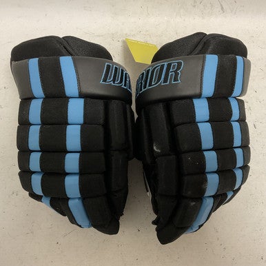 Used Warrior PRO SERIES Senior Gloves Black And Carolina Blue 13" 11855-S000193227