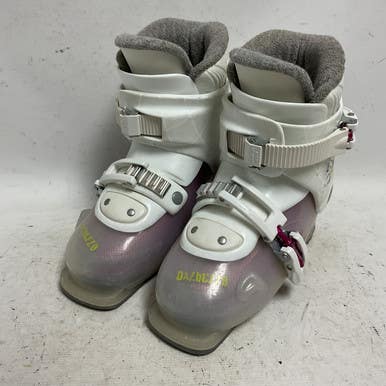 Used Dalbello GAIA 2 Girls DH Ski Boot White And Pink 200 MP - Y13.5 11855-S000193219
