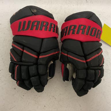 Used Warrior ALPHA PRO Junior Gloves Black And Red 12" 11855-S000193195