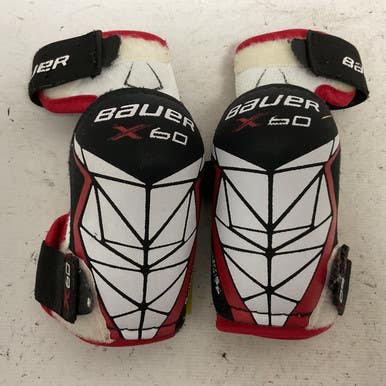 Used Bauer VAPOR X60 Junior Elbow Pads White/Black/Red SM 11855-S000193188