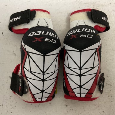 Used Bauer VAPOR X60 Junior Elbow Pads White/Black/Red SM 11855-S000193188