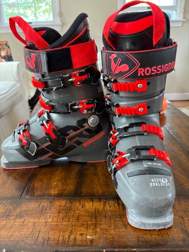 Mondo 24 & 24.5 Unisex Rossignol Hero World Cup 90 SC Ski Boots Soft Flex (Used)