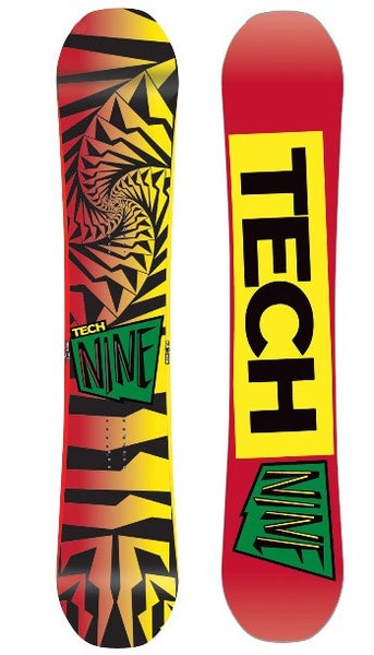 Technine Elements Hybrid Snowboard 153 cm Rasta Hybrid Reverse Rocker T9