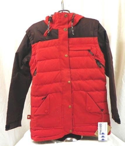 Ride Cappel Road to Ruin Insulated Snowboard Jacket Mens Large Red Copper New