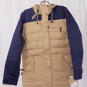 Ride Cappel Road to Ruin Insulated Snowboard Jacket, Mens Large, Camel Brown