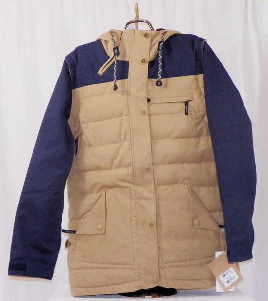 Ride Cappel Road to Ruin Insulated Snowboard Jacket, Mens Large, Camel Brown