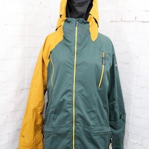 Ride Admiral Snowboard Shell Jacket, Men's Large, Dark Pine / Gold Twill New