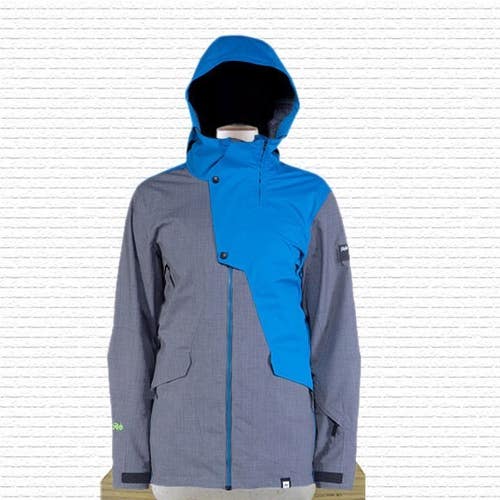 Ride Union Cocona Shell Snowboard Jacket Mens Large Dark Slate Melange New