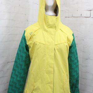 Ride Broadview Insulated Snowboard Jacket Womens Medium Butta Twill / Yellow New
