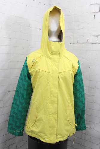 Ride Broadview Insulated Snowboard Jacket Womens Medium Butta Twill / Yellow New