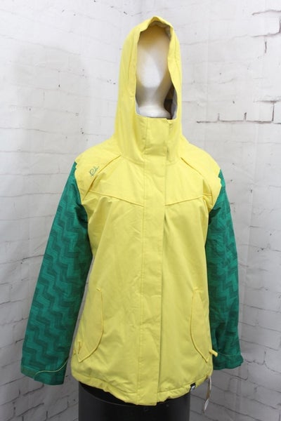Ride Broadview Insulated Snowboard Jacket Womens Medium Butta Twill / Yellow New