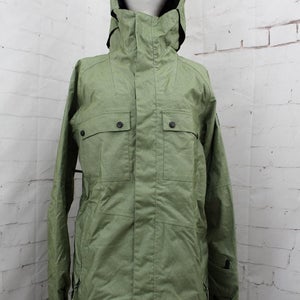 Ride Rainier Snowboard Jacket, Men's Large, Fatigue Olive Jersey Melange