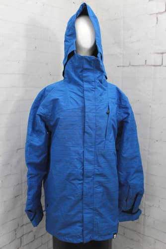 Ride Georgetown Snowboard Shell Jacket, Men's Large, Strong Blue Slub New