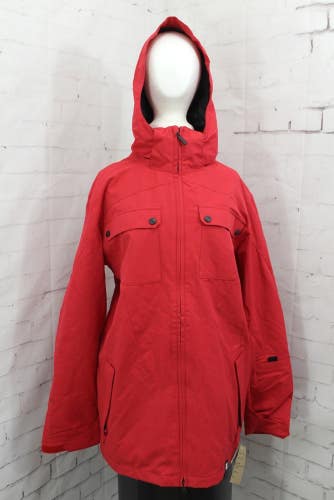 Ride Ballard Shell Snowboard Jacket, Men's Size Large, Red Twill New