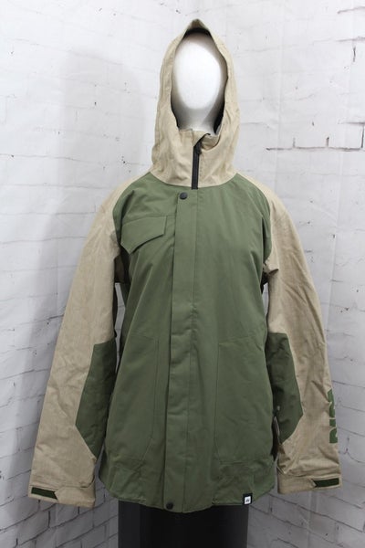 Ride Gatewood Snowboard Jacket, Men's Size Large, Fatigue Olive Green New
