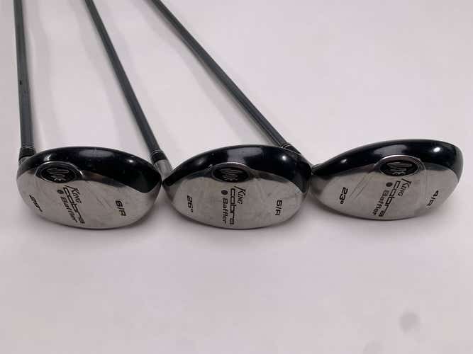 Cobra Baffler 2005 Hybrid Set 4 5 6 23* 26* 29* Aldila NV HL 65g Regular Mens RH