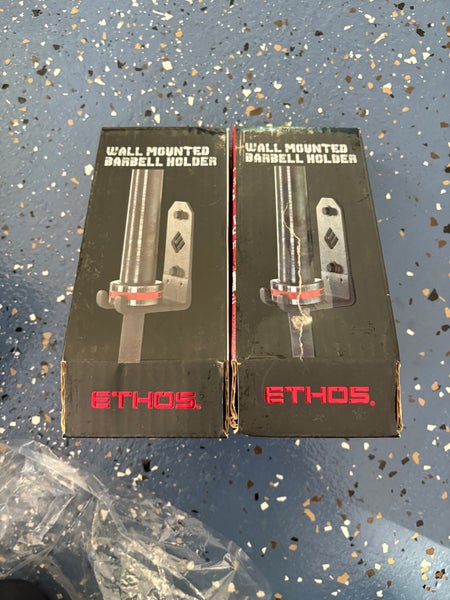 Ethos (New) lot of 2 wall mounted  barbell holder