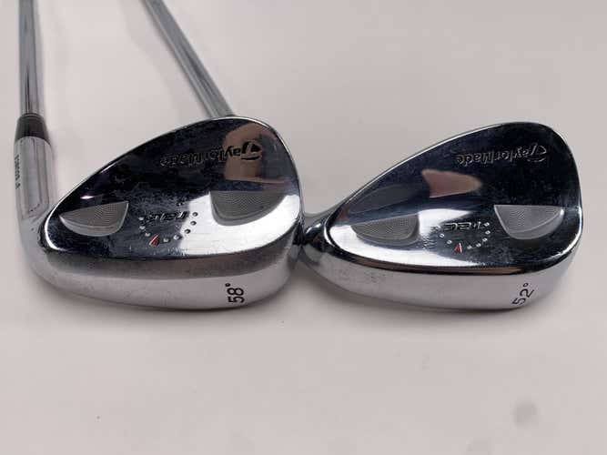 TaylorMade Rac Chrome Wedge Set 52* 8 | 58* 8 Wedge Steel Mens RH