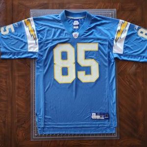 Antonio Gates #85 Chargers  REEBOK Equipment Jersey SIZE MEDIUM (Pre-Worn)