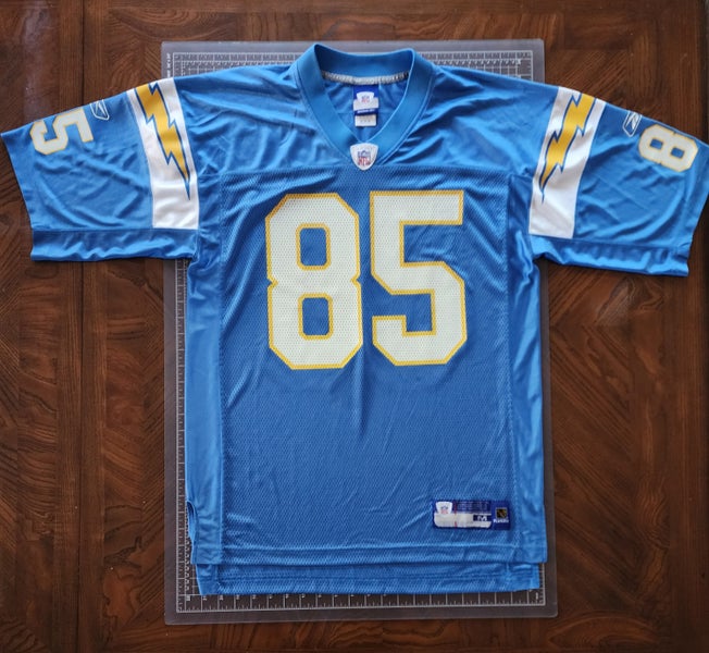 Antonio Gates #85 Chargers  REEBOK Equipment Jersey SIZE MEDIUM (Pre-Worn)