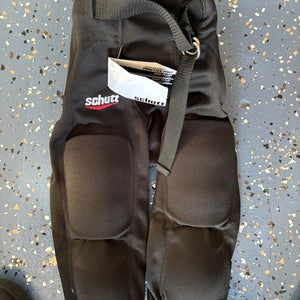 Black Medium Youth Schutt Game Pants (New) football pants