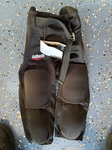 Black Medium Youth Schutt Game Pants (New) football pants
