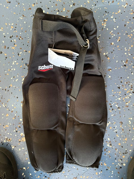 Black Medium Youth Schutt Game Pants (New) football pants