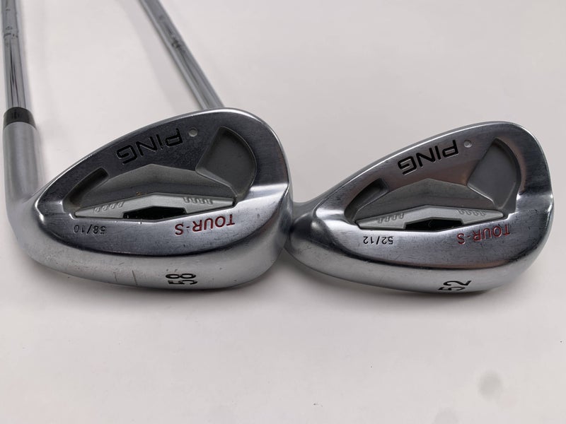 Ping Tour-S Chrome Wedge Set 52* 12 | 58* 10 Black Dot Cushin Wedge Mens RH