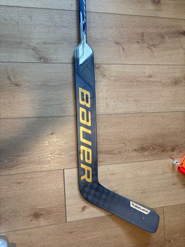 Senior Bauer Mach Navy/Gold Goalie Stick 25" (Lightly Used)
